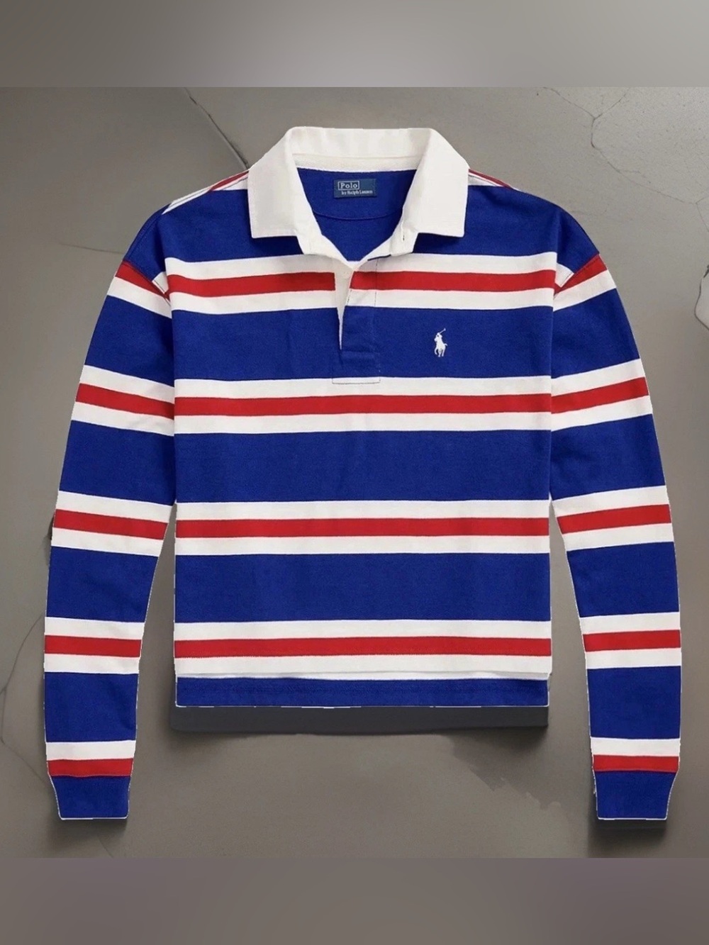 Polo Ralph Lauren Cotton Cropped Rugby Shirt